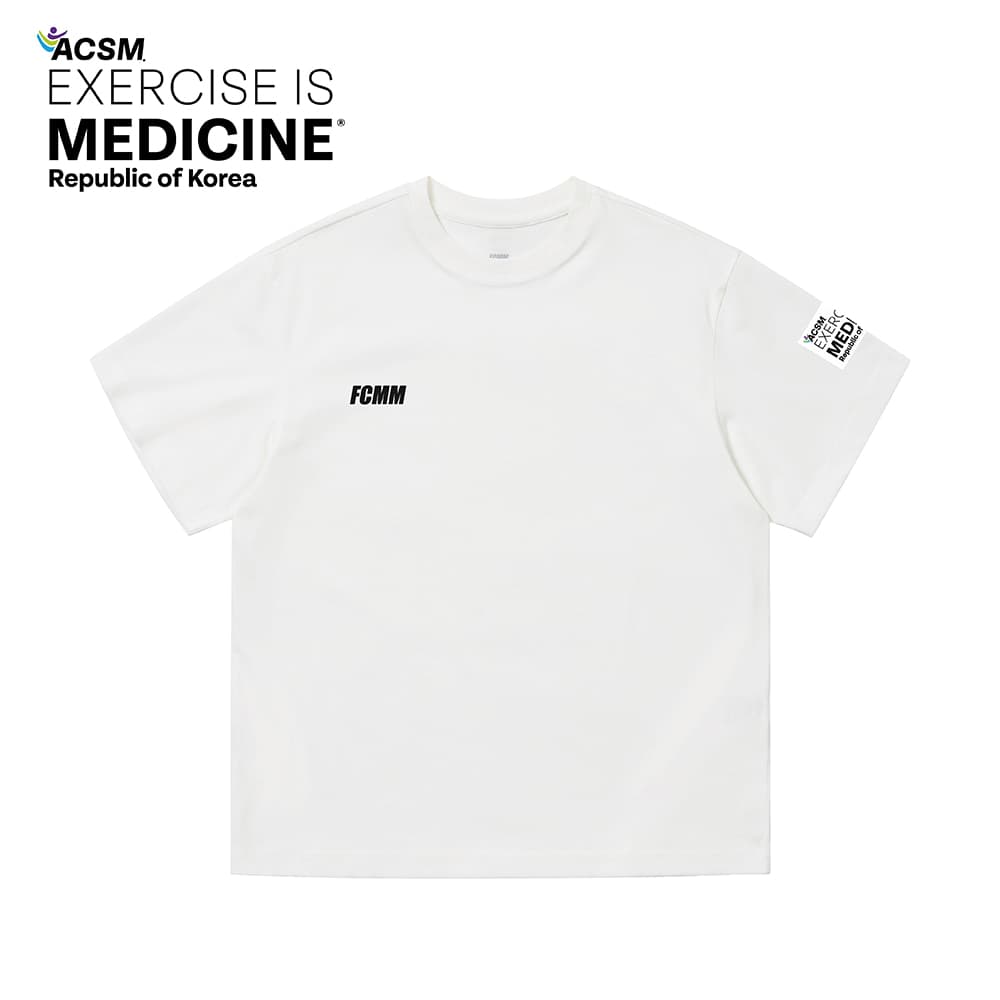 EIM x FCMM 스몰 로고 티셔츠 - 화이트